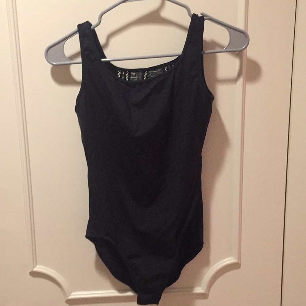 Bloch Black Leotard with Mesh Detail